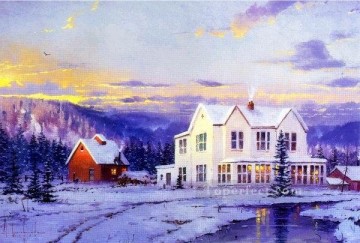 Snow Painting - yx023jE impressionism scenery snow
